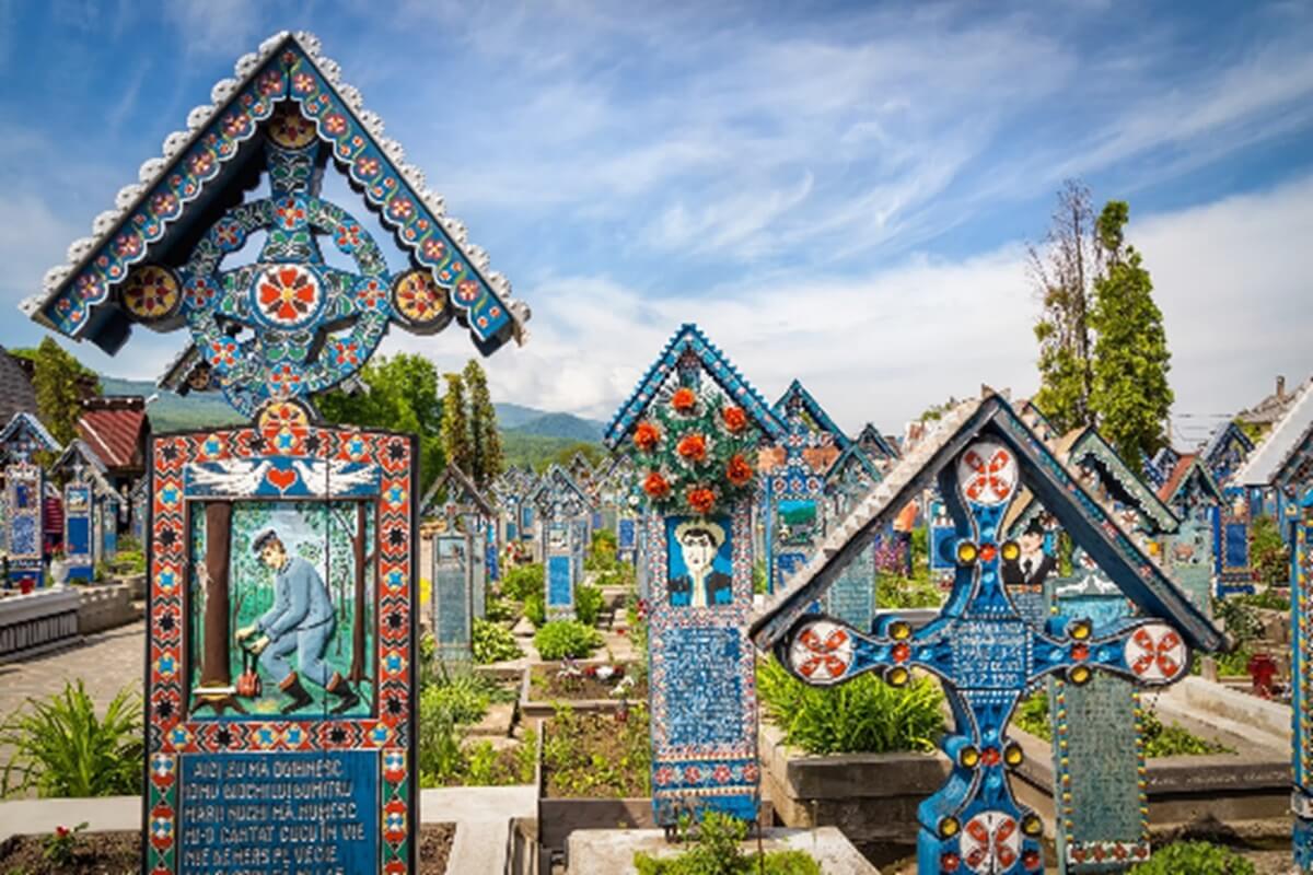 The Merry Cemetery in Maramures Region