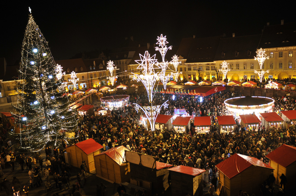 Starting at the end of November and lasting till Christmas Day, 
the city of Sibiu - in Transylvania - becomes home of Romania’s most authentic Christmas Market. 