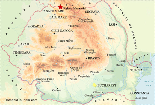 Sighetu Marmatiei on Map